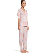 Romantic Fields Elbow Sleeve Pajama Set with Lace