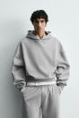 Zara ТОЛСТОВКА С КАПЮШОНОМ С НАШИВКОЙ 505745735-803-2