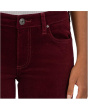Catherine Corduroy Boyfriend 5 Pockets in Dark Cherry