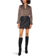 V-Neck Wide Cuff Blouse