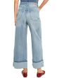 Petite Morgan High-Rise Cuffed Wide Leg Jeans