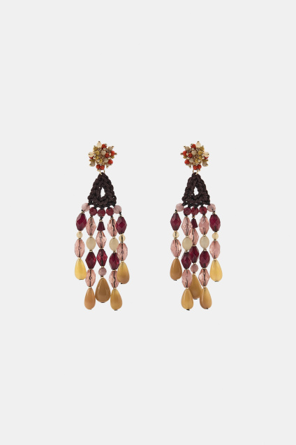 Zara СЕРЬГИ КРЮЧКОМ С ЮВЕЛИРНЫМИ УКРАШЕНИЯМИ ИЗ БИСЕРА 509039837-330-3
