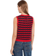 Isla Striped Button Front Vest