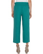 Belted Mid Rise Paper Bag Wide Leg Crop Stretch Woven Trousers