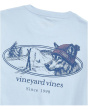 Husky Ski Dog Long Sleeve Pocket Tee