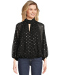 Mock Neck Wrapped Long Sleeve