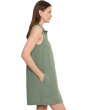Sleeveless Pleat Pocket Dress