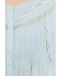 Lace-Insert Pintuck Sleeveless Top