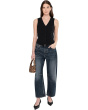 Darted Barrel Leg Jeans in Danver Wash