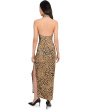 Halter Turtle Side Slit Gown