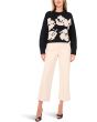 Flower Motif Crew Neck