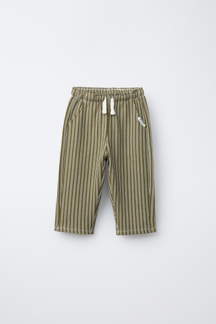 Zara ТРИКОТАЖНЫЕ БРЮКИ В ПОЛОСКУ 495693665-500-18