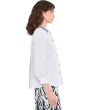 Stripe Trim Linen Shirt