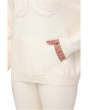 Drop Shoulder Hoodie With Jc Embroidery