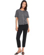 Control Stretch Crop Pants with Vertical Faux Pocket Detail