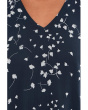 3/4 Sleeve Chiffon Shift Dress