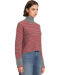 Pine Stripe Wool Waffle Stripe Crew Neck