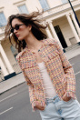 Zara Структурированный блейзер с яркой бахромой