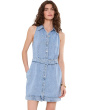 Eileen Halter Denim Dress With Belt