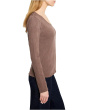 Lace Knit V-Neck T-Shirt