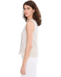 Sleeveless Crewneck Blouse