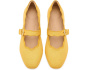 Delicato Wave-Edge Canvas Mary Janes