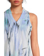 Matrix Print Sleeveless Top