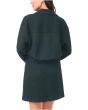 Wide Sleeve Cropped Crew Neck Jacket