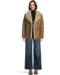 Faux Shearling Peacoat