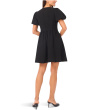 Short Puff Sleeve Bow Dress