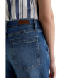 Stella Mid-Rise Ankle Palazzo Jeans in Indigo Shade