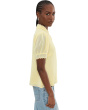 Short Sleeve Scalloped Collar & Cuff Button-Up Blouse