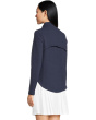 1/2-zip Quilted Knit Pullover