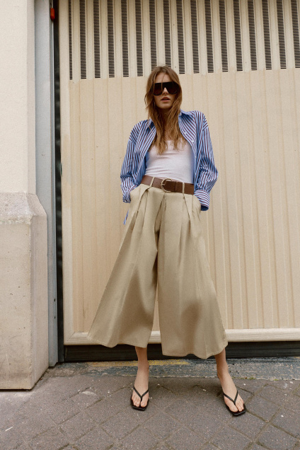 Zara Кюлота с поясом 498541468-756-1