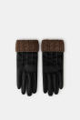 Zara ПЕРЧАТКИ ИЗ ИСКУССТВЕННОЙ КОЖИ СО СМЕСЬЮ ШЕРСТИ 505376115-800-2