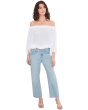 Off The Shoulder Pleated Blouse