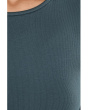 Organic Cotton Stretch Rib Crew Neck Top