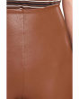 Faux Leather Cropped Wide Leg