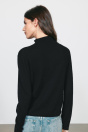 Zara СВИТЕР ИЗ 100% СВЕРХМЯГКОЙ ШЕРСТИ С ВОРОТНИКОМ-СТОЙКОЙ черного цвета