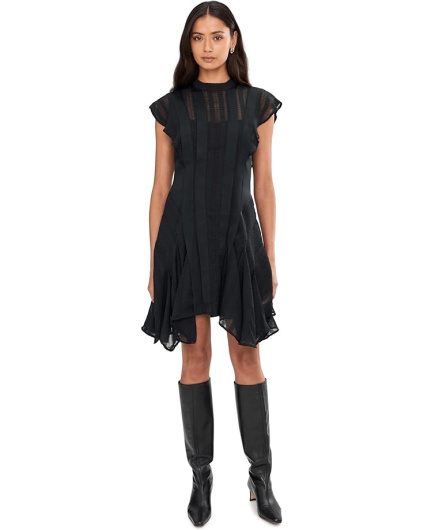 AllSaints Женское платье из флеровой текстуры