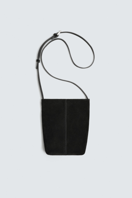 Zara Кожаная сумка-накидка 497138846-800-3