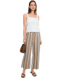 Topaz High-rise Pants In Tan/Navy