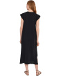 Cap Sleeve Column Dress with Conrast Cuffs