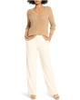 Shimmer Waffle V-neck Sweater