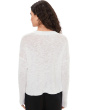 Organic Linen Cotton Slub V-Neck Sweater