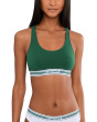Contrast Band Stretch Cotton Bralette