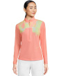 Flare Print Long Sleeve Sunsense 1/4 Zip Top