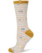 Leslie Graphic Crew Sock