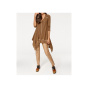 Designer-Pullover, camel-ecru