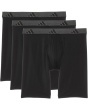 Athletic Fit Microfiber Long Boxer Brief Underwear 3-Pack